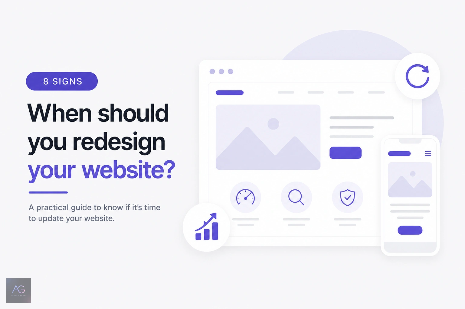 Cover image for When should you redesign a website? 8 signs it is time to update your site