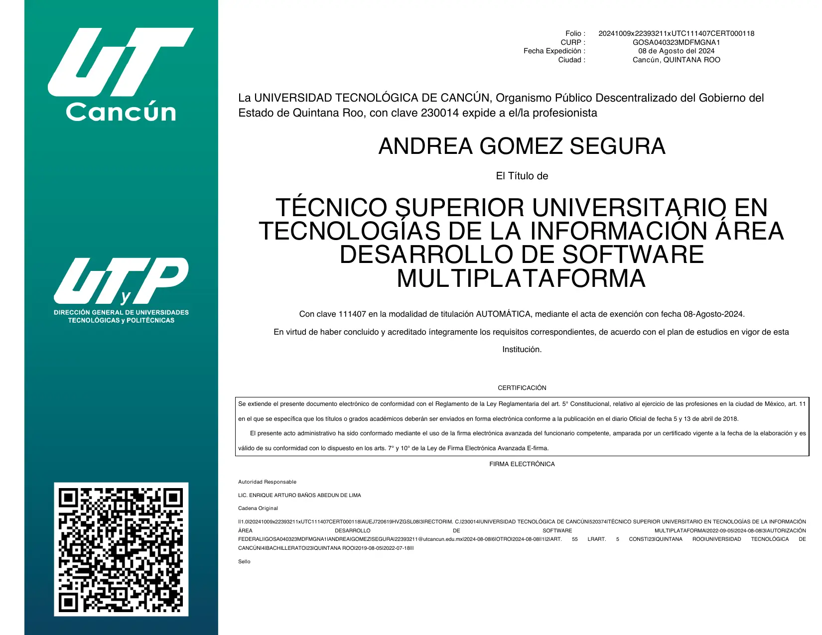 TSU degree